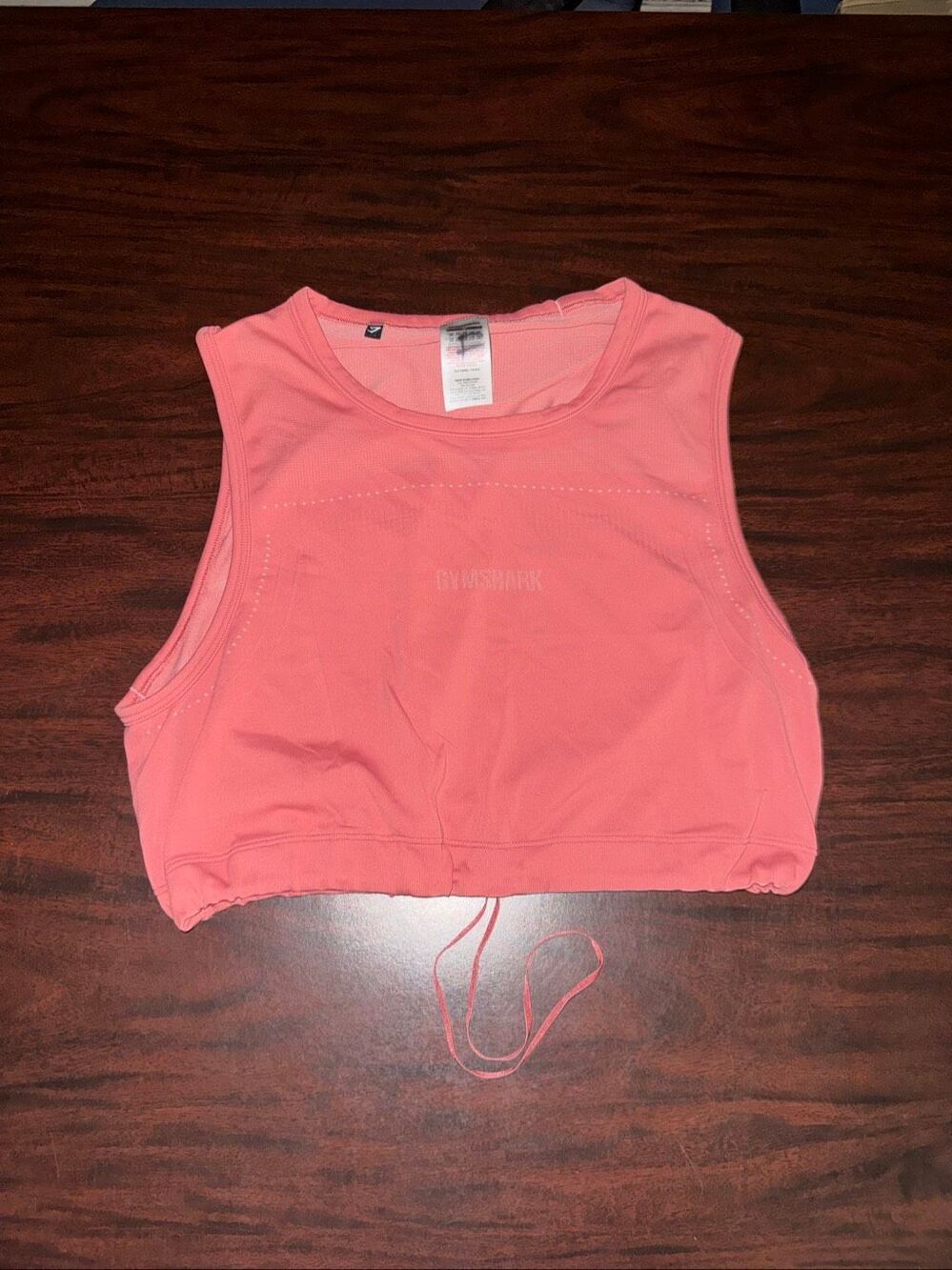 Gymshark Pink Breeze Lightweight Seamless Athletic Crop Top Size Medium